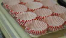 Preheat oven to 325, place cupcake liners in muffin tins